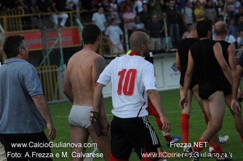 Giulianova Bassano: Berrettoni, al termine della partita si complimenta con i giuliesi